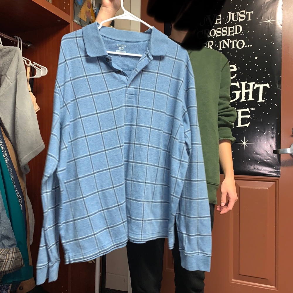 blue shirt